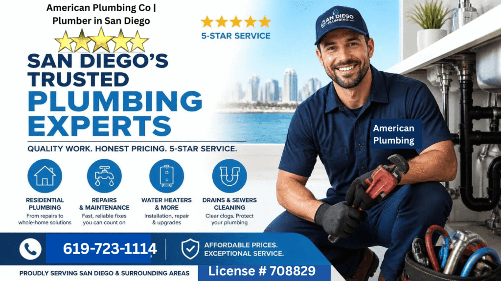 5-Star Affordable San Diego Plumbing Company